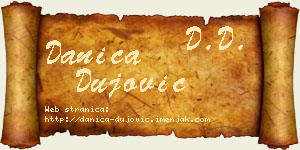 Danica Dujović vizit kartica